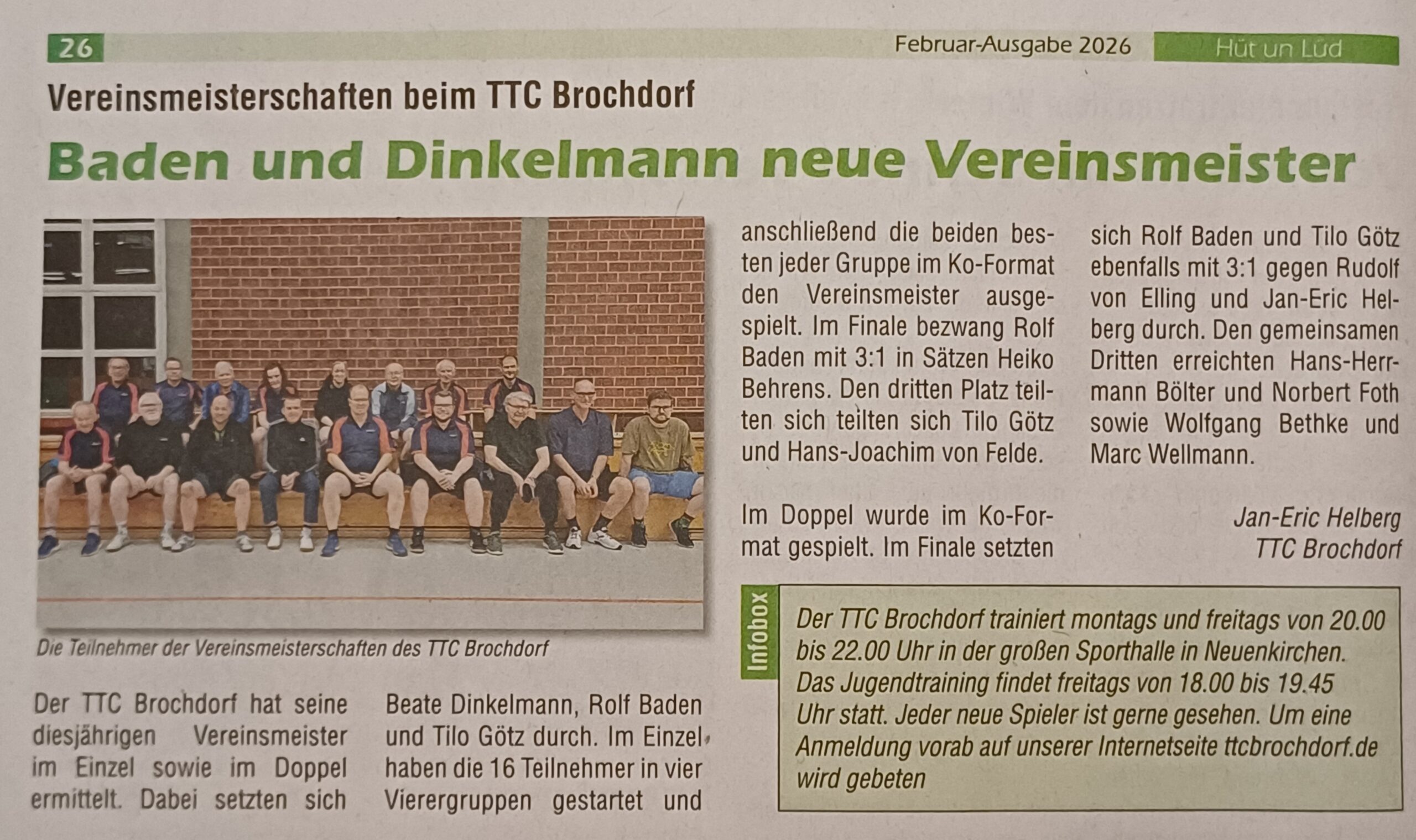 Zeitungsartikel Februar 2026
